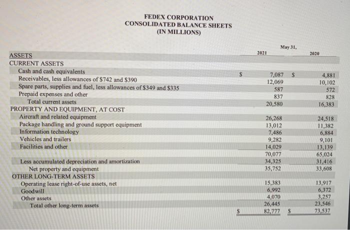 Please help! How do I find the following using these financial statements
