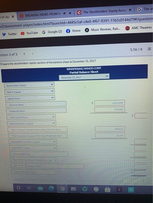 AMC Theatres - Get.. Twitter YouTube Home G Google (2) 5.56/9 Question