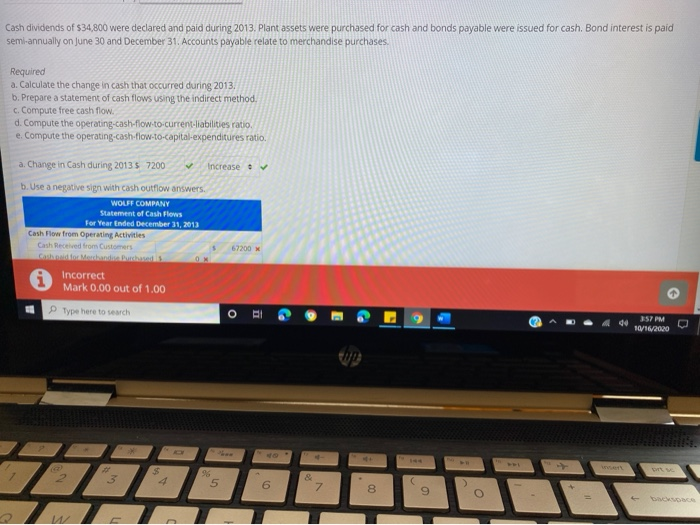 and comparative balance sheets at December 31 of 2013 and 2012 are