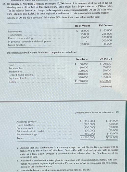 Answer question A, B& CShow calculation and explanation step by step 33.