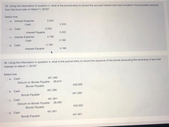  05. Using the information in question 4, what is the journal