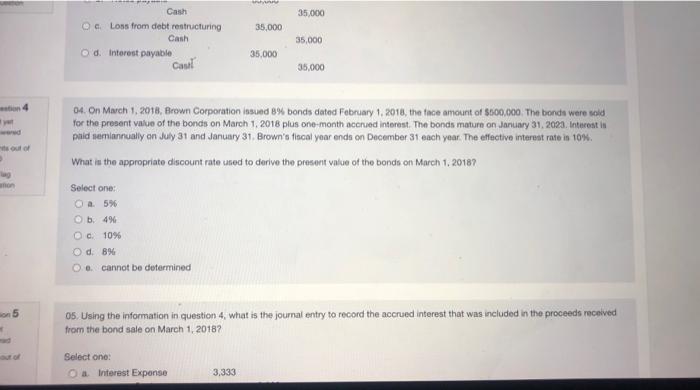 entry to record the accrued interest that was included in the proceeds