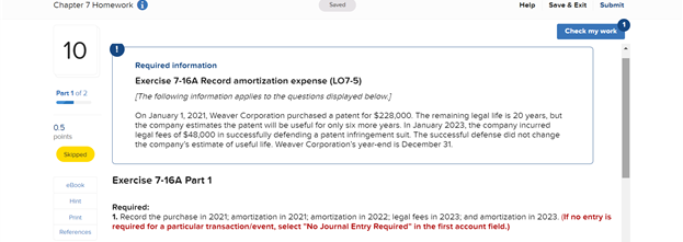 Tasty Subs acquired a delivery truck on October 1, 2021. for $22.200.