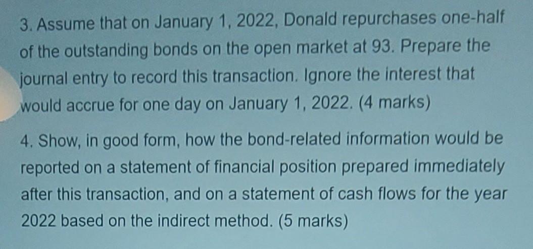 2:25:48 minutes) A , Donald Ltd. issued 4-year, $40 million bonds on