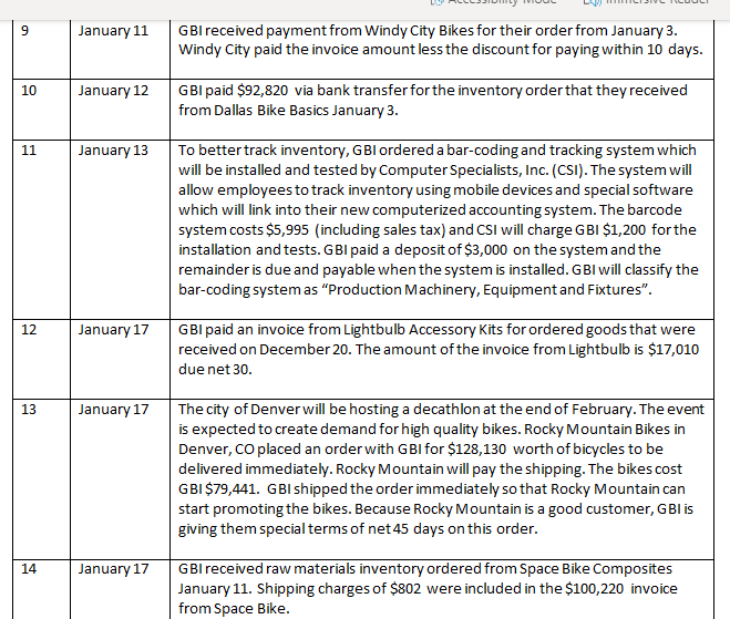 of the month for work done in the previous month. The total