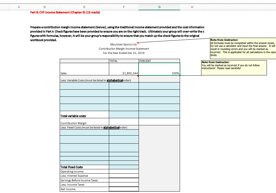 fx 100% H A B D E F 1 Question 1: Cost