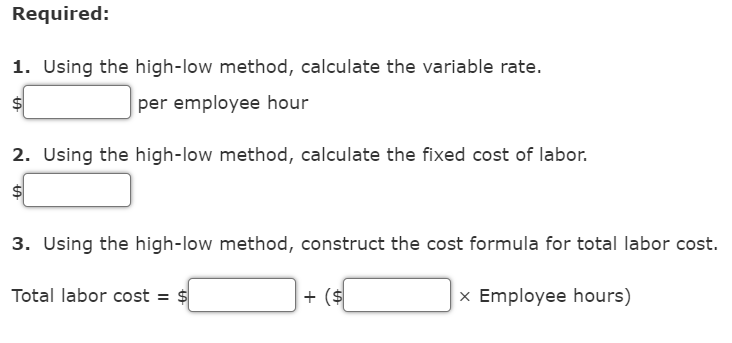 Construct a Cost Function Pizza Vesuvio makes specialty pizzas. Data for the