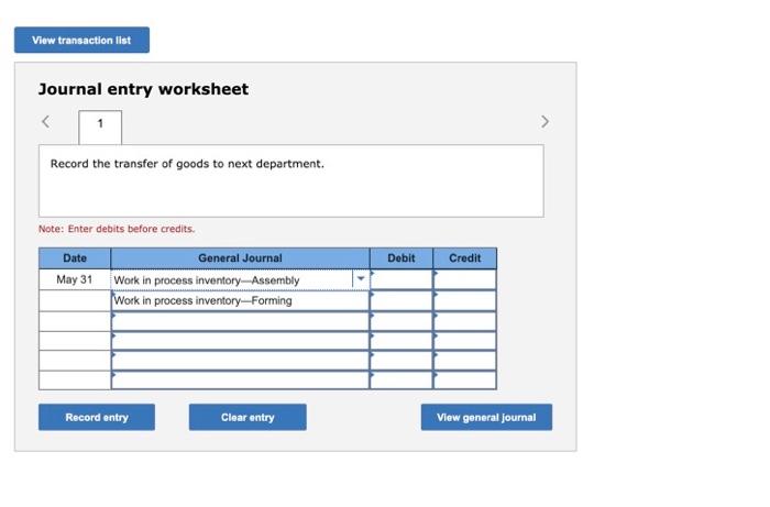 questions displayed below) Tamar Co. manufactures a single product in two departments.