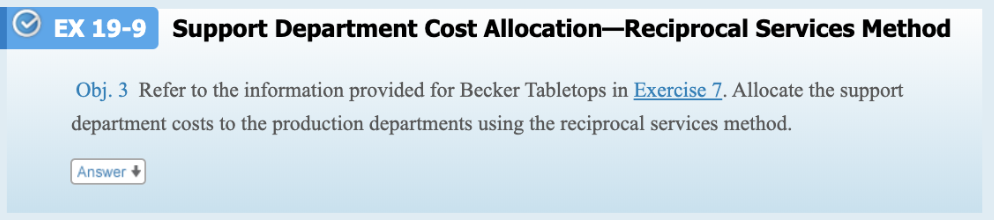 (Cutting and Assembly). Relevant details for these departments are as follows: Support