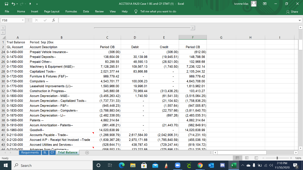 liabilities H 1 J K L M N 0 B D E