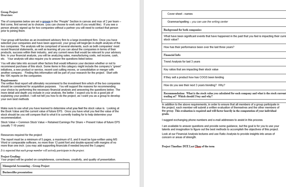 Could you help, please, with this project? The two Companie are Verizon