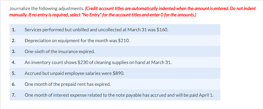 for $1,640 on account. 14 Billed customers $3,030 for cleaning services performed.