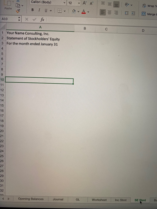 your worksheet is balanced and matches the check figure, use the middle