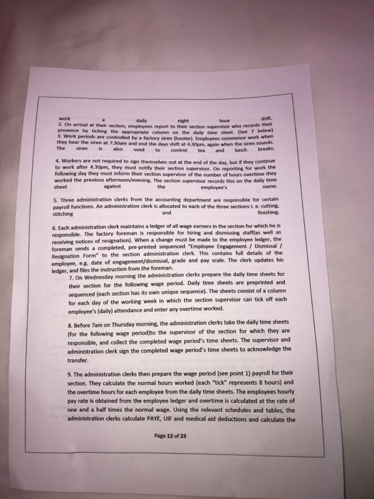 the payrolls for the three sections have been prepared, they are sent