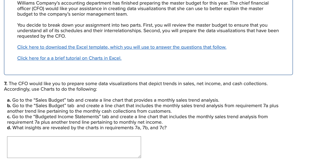 hi I need help with the number 8 section please Williams Company's