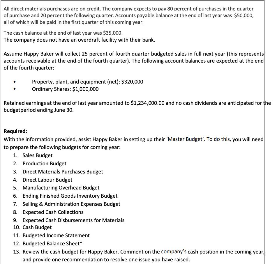 5. thank you for that. PREPARATION OF OPERATING AND FINANCIAL BUDGETS Happy