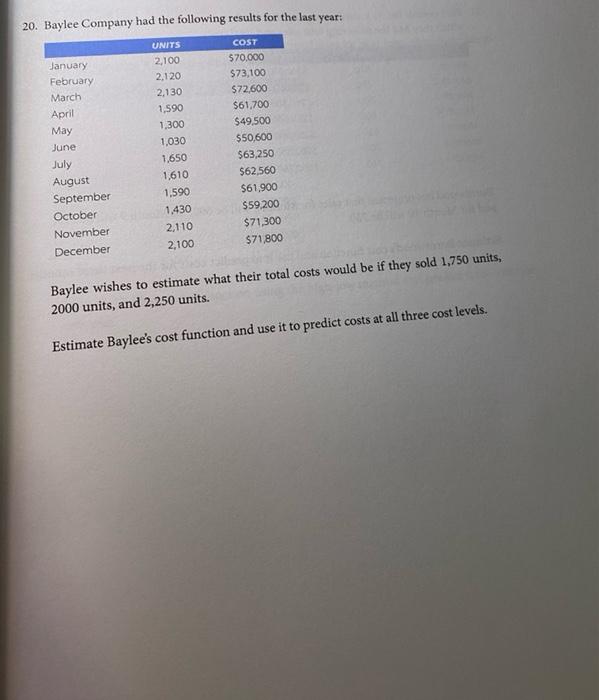 i need help on how to do this problems please 20. Baylee