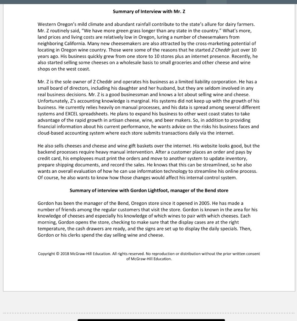 Balanced Scorecard Strategy Management Use the case interviews to develop a strategy