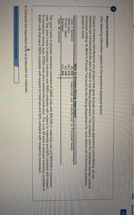  Help Save & Required information [The following information applies to the