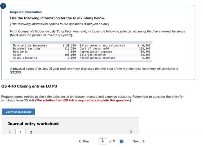 to close the income statement accounts with credit balances Note: Enter debits