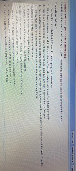  CALCULATOR PRINTER VERSION BAS Problem 203A a c (Part Level Submission)