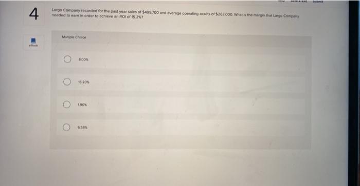 30.0% 2 The following data has been provided for a company's most