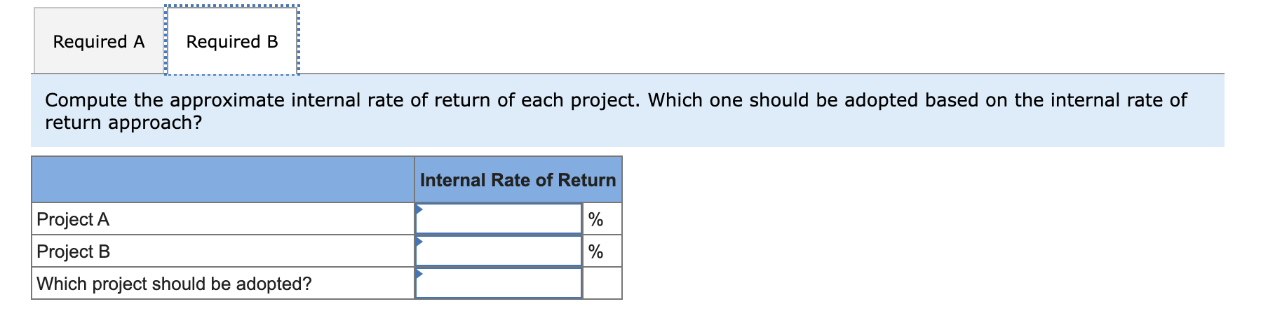 return to evaluate investment opportunities LO 16-2, 16-3 Dwight Donovan, the president