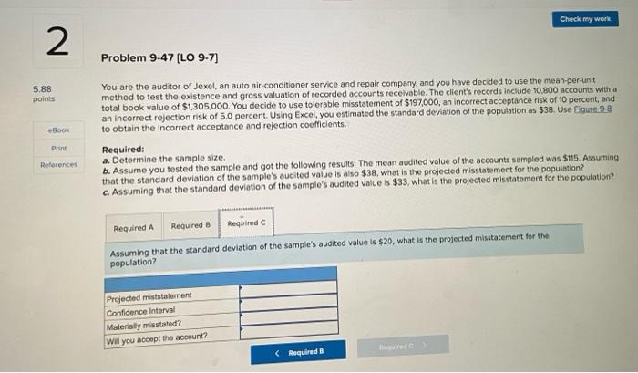 a sample of 100 of Will-Mart's accounts receivable. Will Mart hos 3,000