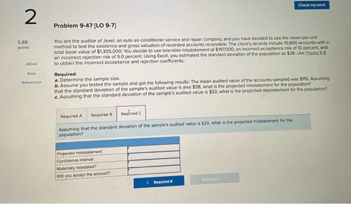 accounts receivable accounts with a total book value of $4.000.000, Duffney has