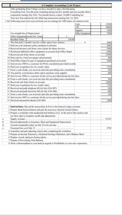  make an excell sheet as a journal entry cycle. need a