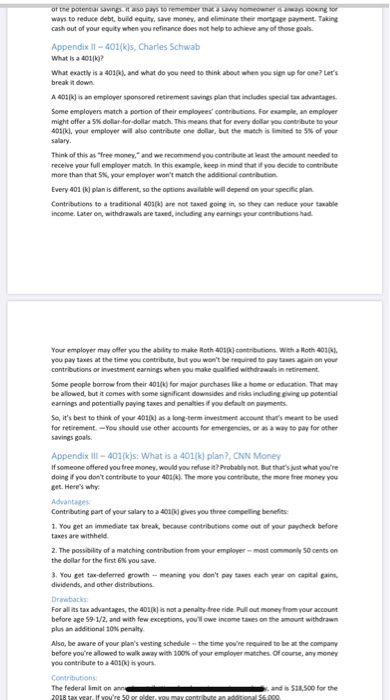 retirement. This type of question sometimes I find boring in its lack