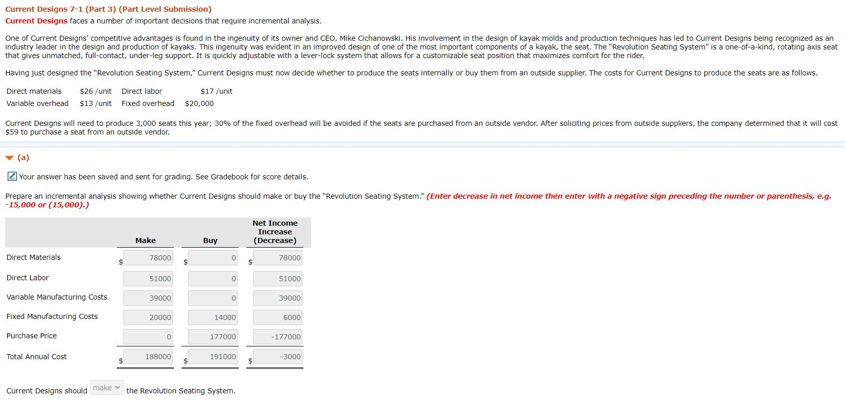  Please answer Part (b) only Current Designs 7-1 (Part 3) (Part