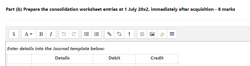 On 1 July 20x2 two companies, P Ltd and S Ltd, decided