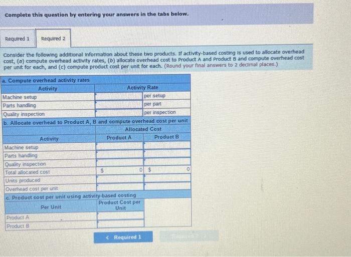 to 2 decimal places. Required Information [The following information applies to the