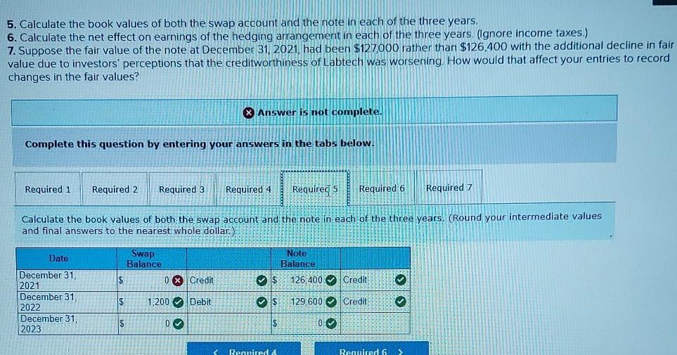& 7 IF NOTHING ELSE On January 1, 2021, Labtech Circuits borrowed