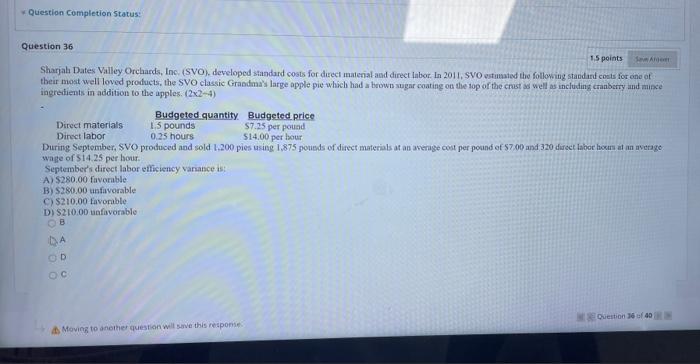  Question Completion Status: Question 36 1.5 points SA Sharjah Dates Valley