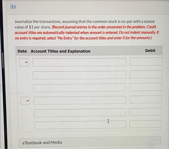 Co. had the following transactions pertaining to its common stock. Jan. 10