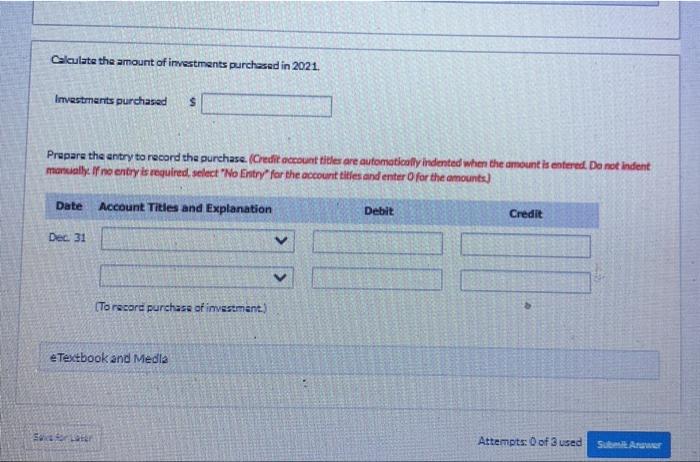 FVTPL, December 31, 2021 12,900 Investment Income or(Loss! (400) Additional information: 1