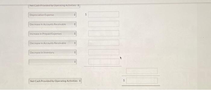 increased $165,200 during the year: 3. Accounts payable to suppliers of inventory
