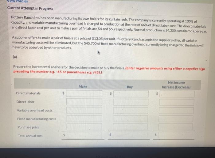  View Policies Current Attempt in Progress Pottery Ranch Inc. has been
