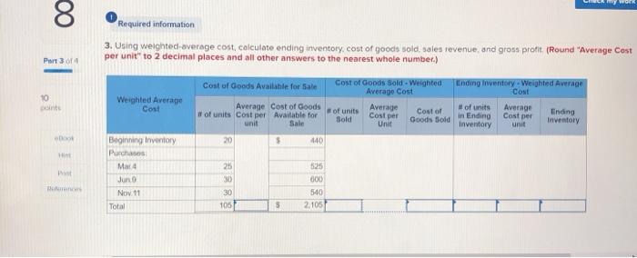 amounts when costs are declining (L06-3) (The following information applies to the