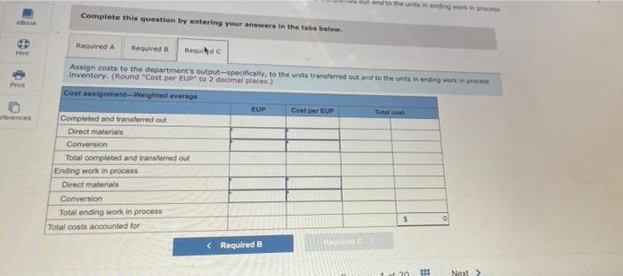 are added uniformly throughout the process. Direct Materials Conversion Percent Percent Unita