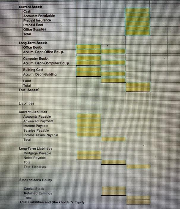 A B D H E G A Byte of Accounting, Inc. Worksheet