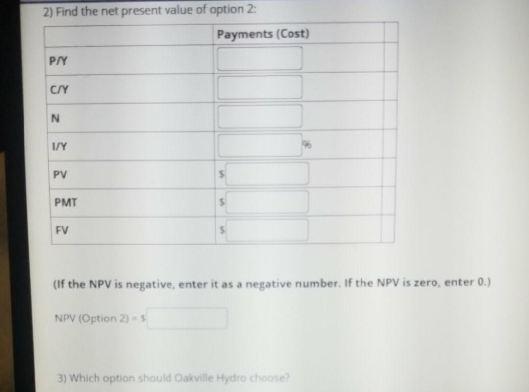 1: Oakville Hydro will make the upgrades themselves. This is expected to