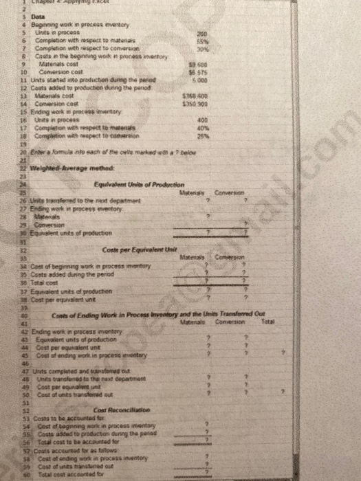  CHALLE SSN 30% 3 Data 4 Beginning work in process mentary