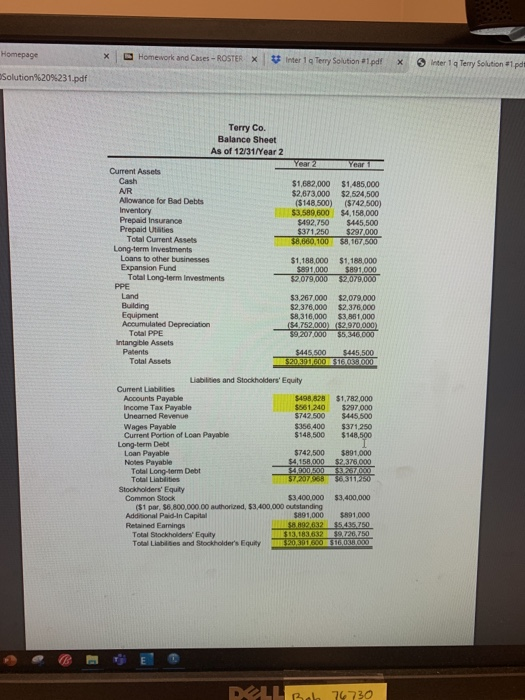 Homework and Cases - ROSTER X ion%20%231.pdf Terry Co. Multi-Step Income Statement