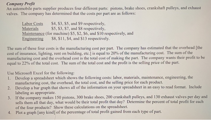  Please provide a link for the Excel sheet. thank you Company