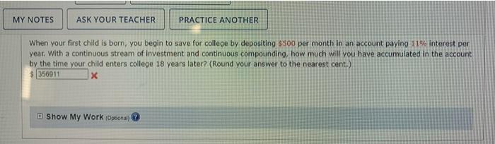  MY NOTES ASK YOUR TEACHER PRACTICE ANOTHER When your first child