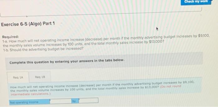 Costs, Selling Price, and Volume (LO6- 4) [The following information applies to