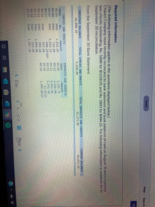  Saved Help Save & Required information The following information applies to